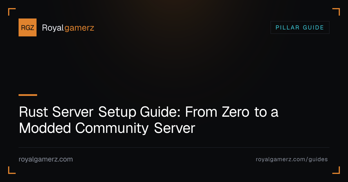 Rust Server Setup Guide (Modded, 2026) · Royalgamerz